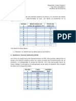 Ejercicios de Regresion Lineal Simple