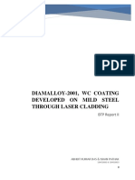 Diamalloy-2001, WC Coating Developed On Mild Steel Through Laser Cladding