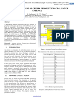 Study On Multi-Band Alchemy Ferment Fractal Patch Antenna