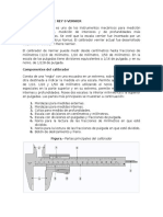 Calibrador Pie de Rey 0 Vernier