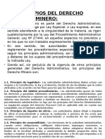 Derecho Minero e Hidrocarburos, Principios, Introduccion