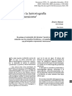 Notas Sobre La Historiografia Positivista Mexicana