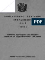 Harmonic Distortion and Negative Feedback in Audio-Frequency Amplifiers 2nd Edition - British Broadcasting Corporation (1956)