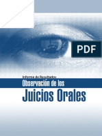 Informe de Resultados de La Observación de Juicios Orales