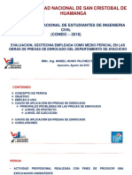 Evaluacion, Geotecnia Empleada Como Medio Pericial - InG. HUGO VILCHEZ