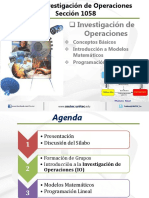 Investigacion de Operaciones-Conceptos Basicos IO Semana 1