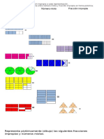 Transformar Numeros Mixtos Como Fracción Mediante La Representcaión Pictorica