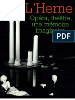 Cahier #58: Opéra, Théâtre, Une Mémoire Imaginaire