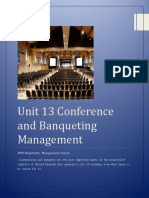 Unit 13 Conference and Banqueting Management