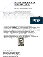 La Sociología Jurídica y La Educación Legal