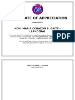 Certificate of Appreciation - Revised