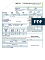 Electricity Bill Receipt