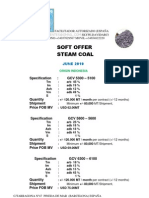 Soft Offer Steam Coal-Jun10