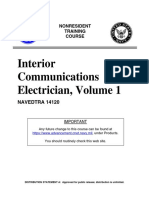 US Navy Course - Interior Communications Electrician, Volume 1 NAVEDTRA 14120 PDF