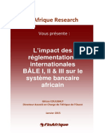 Impact - de - Bale - I - II - III Sur Les Banques Africaines - Conformité