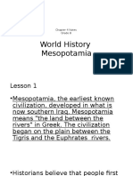 World History Mesopotamia: Chapter 4 Notes Grade 8