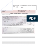 Ficha - Trabalho - Tema 2.1 - Estrutura - Familiar - Dinâmica Social