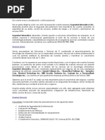 Carta Presentación Seguridad Informática S.R.L. V