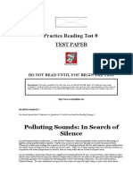 Practice Reading Test 8