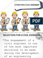 Selection For A Civil Engineer Edited