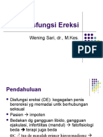 Disfungsi Ereksi: Wening Sari, DR., M.Kes