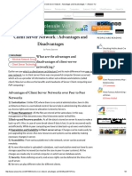 Client Server Network - Advantages and Disadvantages - I Answer 4 U