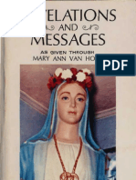 Revelations and Messages As Given Through Mary Ann Van Hoof at Necedah Wisconsin 1950 1970 For My God and My Country Inc 1970