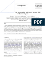 Manganese and Other Micronutrient Additions To Improve Yield of Agaricus Bisporus 2006 Bioresource Technology