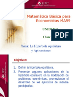 Clase 10.2 MBE Hiperbola Equilatera y Aplicaciones