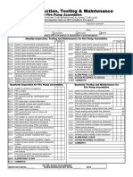 Inspection Form For Fire Pump