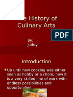 The History of Culinary Arts - Juddy