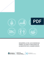 Desarrollo de Las Exigencias Sobre Calidad e Inocuidad de Alimentos en El Mundo 2025