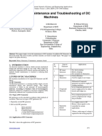 A Review On Maintenance and Troubleshooting of DC Machines