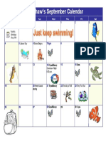 September 2016 Calendar