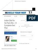 Indian Diet For Six Pack Abs - A Complete Diet Plan