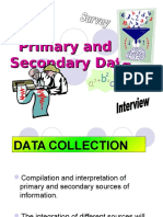 Primary and Secondary Data