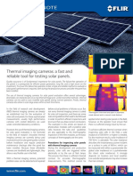 Technical Note: Thermal Imaging Cameras: A Fast and Reliable Tool For Testing Solar Panels