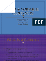 Void &amp Voidable Contracts