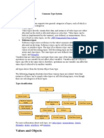 Values and Objects: Common Type System Classification of Types