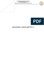 Memoria Descriptiva-Puesto de Salud Central Esquen