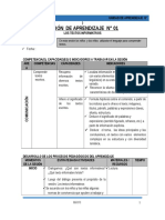 Sesión de La Unidad de Aprendizaje - Mayo - 6°