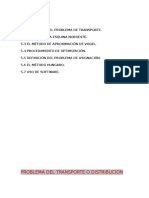 Problema Del Transporte o Distribución