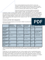 Archaic English Grammar - 2 Page Version