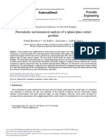 Photoelastic and Numerical Analysis of A Sphere/plan Contact Problem