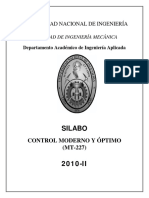 Silabo Control Optimo