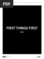 First Things First - 1 PDF