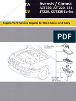 VNX - Su Avensis Supplement Chassis Body 2000 rm781 PDF