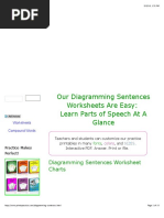 Diagramming Sentences Worksheet Printables