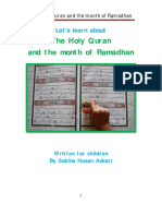 The Holy Quran and The Month of Ramadhan