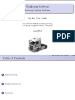 Nonlinear Systems: Rooting-Finding Problem